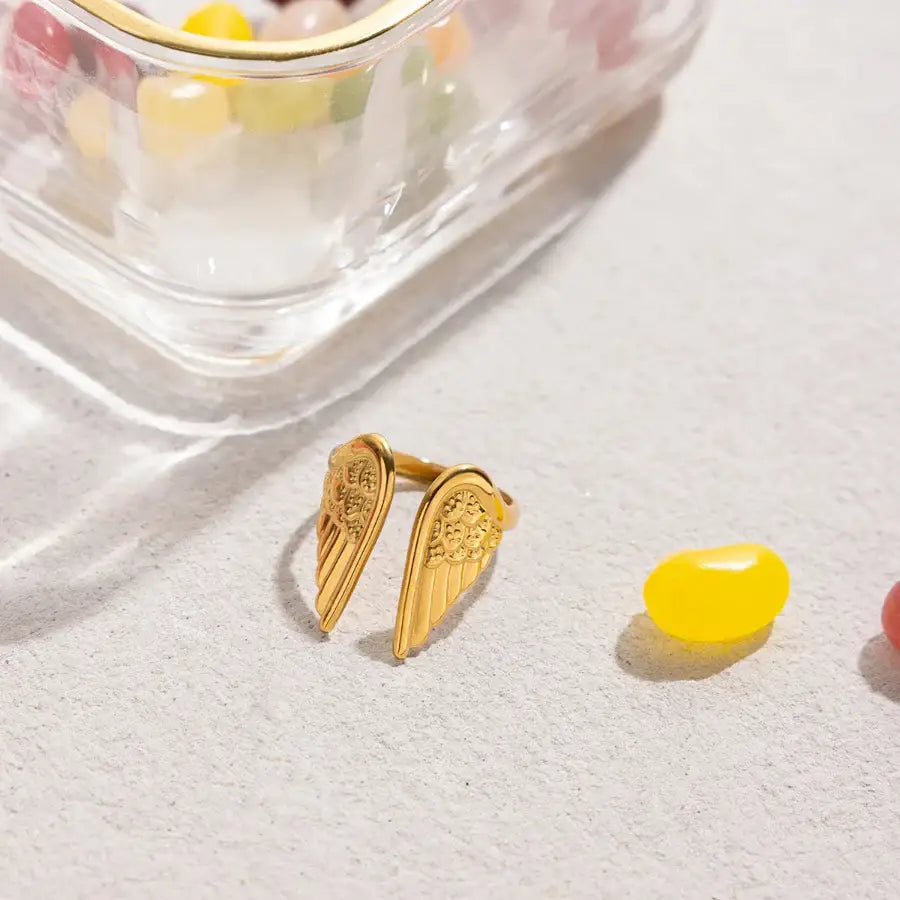Angel Wings Ring - Gold