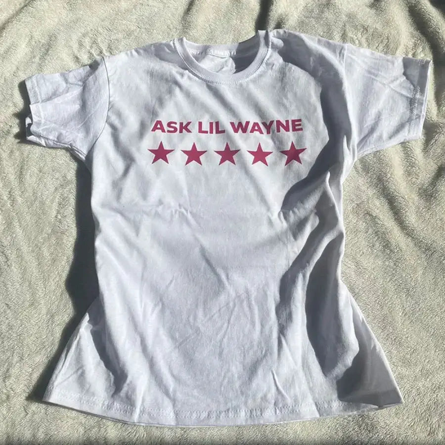 Ask Lil Wayne Shirt - Pink / S