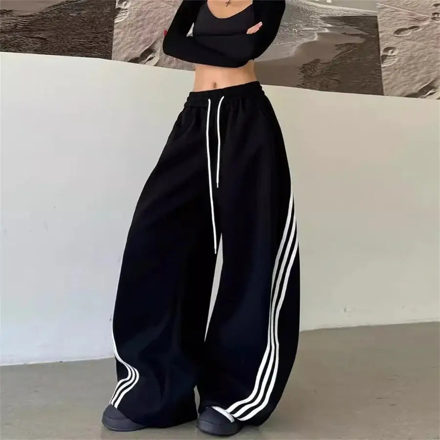 Baggy Striped Sweatpants