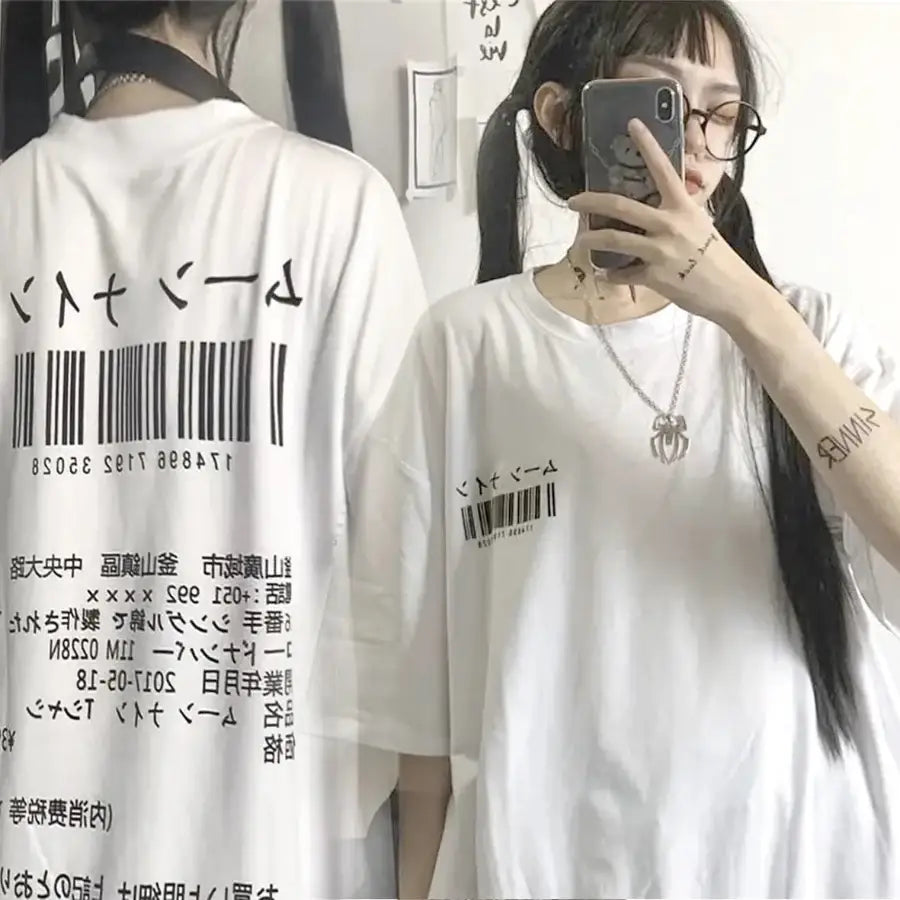 Barcode Shirt - White / S