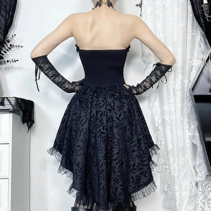 Black Gothic Corset Dress