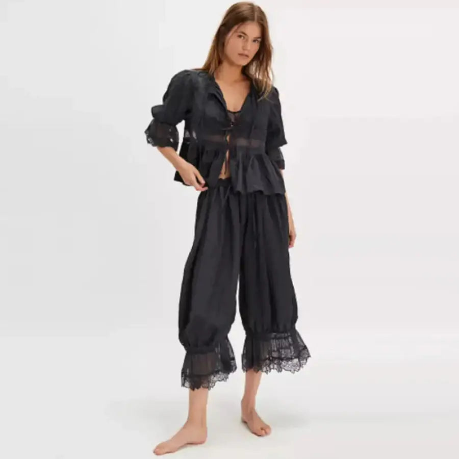 Bloomer Pants - Black / S