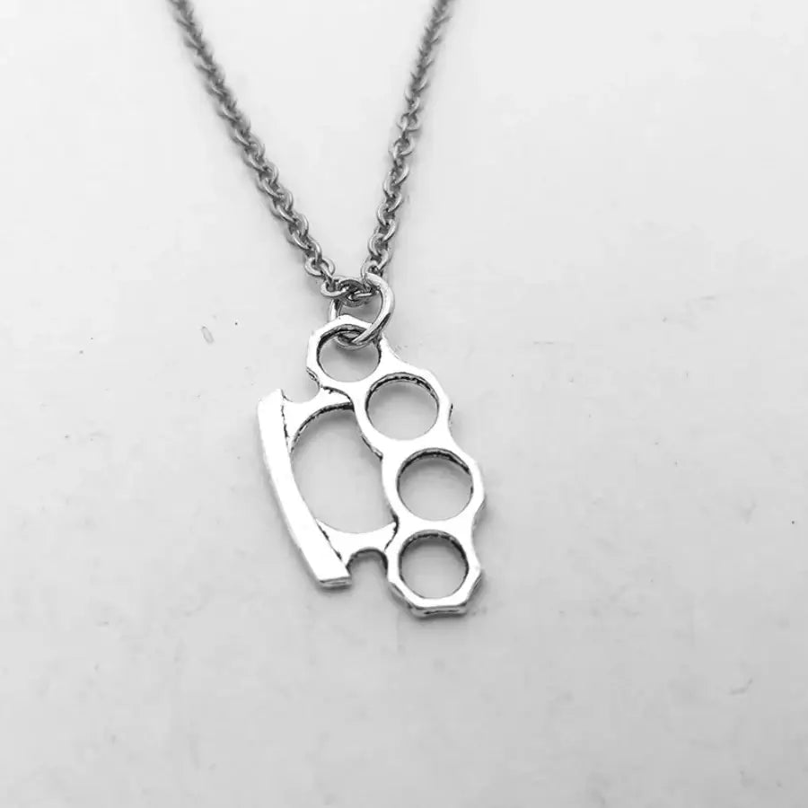 Brass Knuckles Necklace
