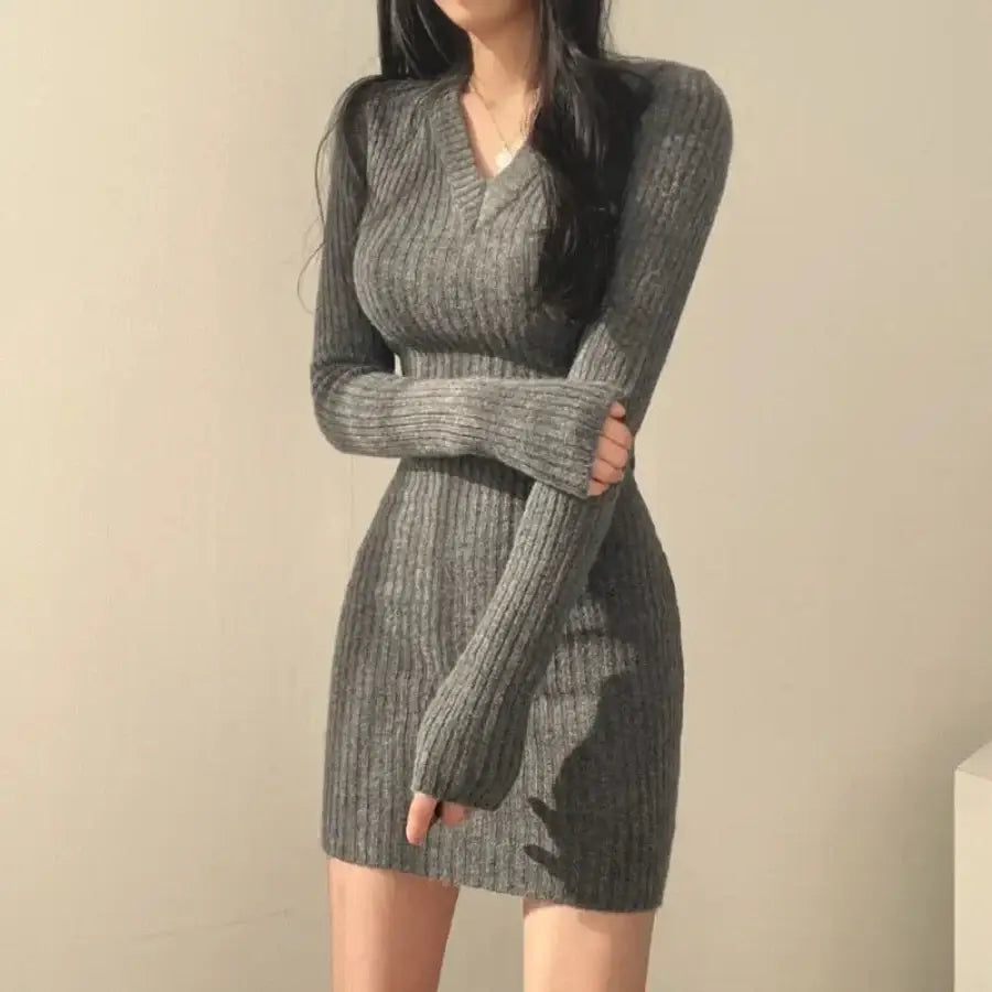 Cable Knit Mini Dress