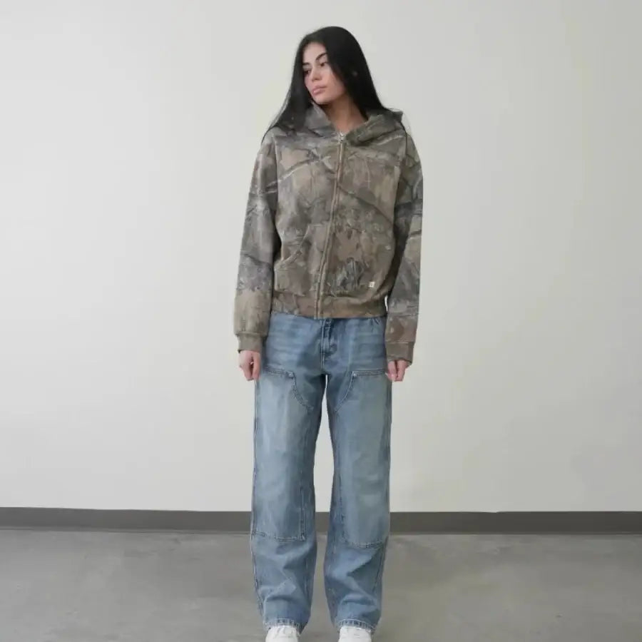 Camouflage Zipper Hoodie