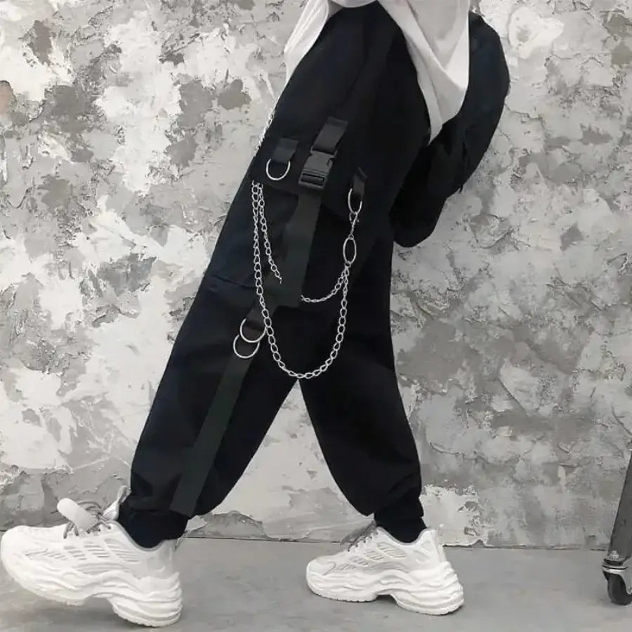 Cargo Pants With Chain