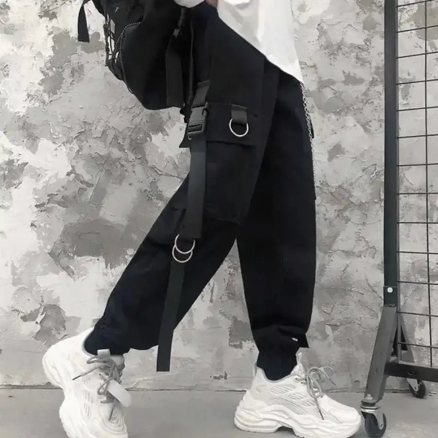 Cargo Pants With Chain - S