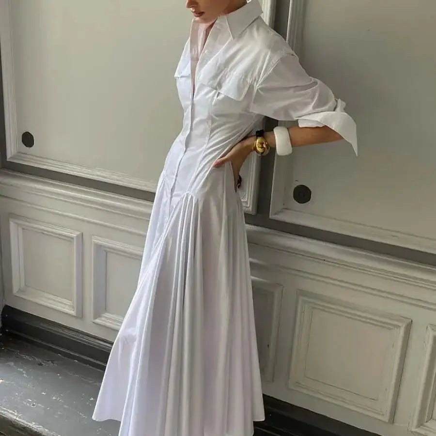 Collar T Shirt Dress
