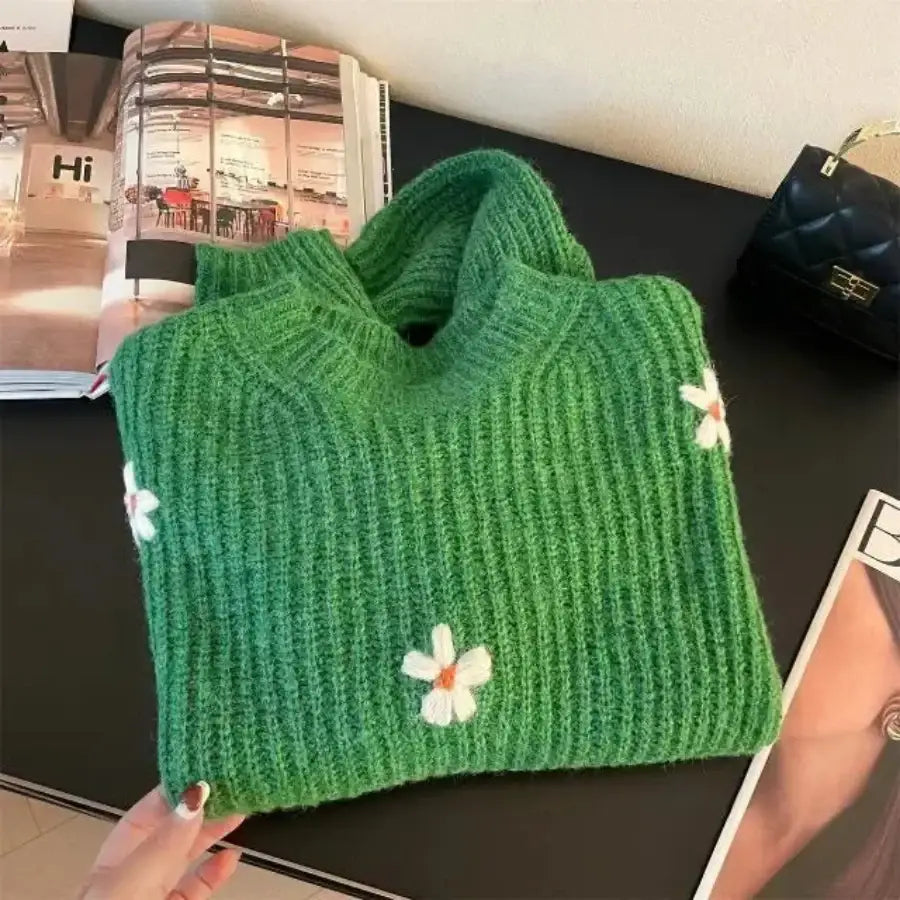 Crochet Flower Sweater