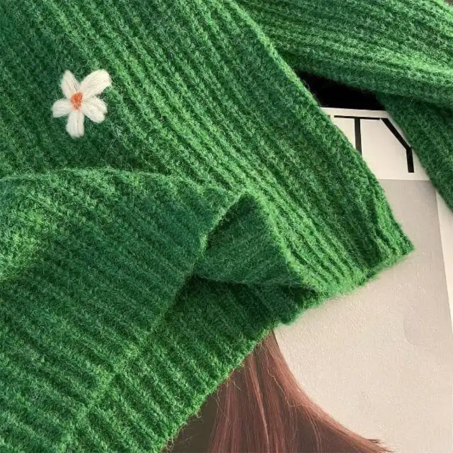 Crochet Flower Sweater
