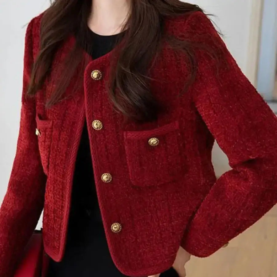 Cropped Tweed Blazer
