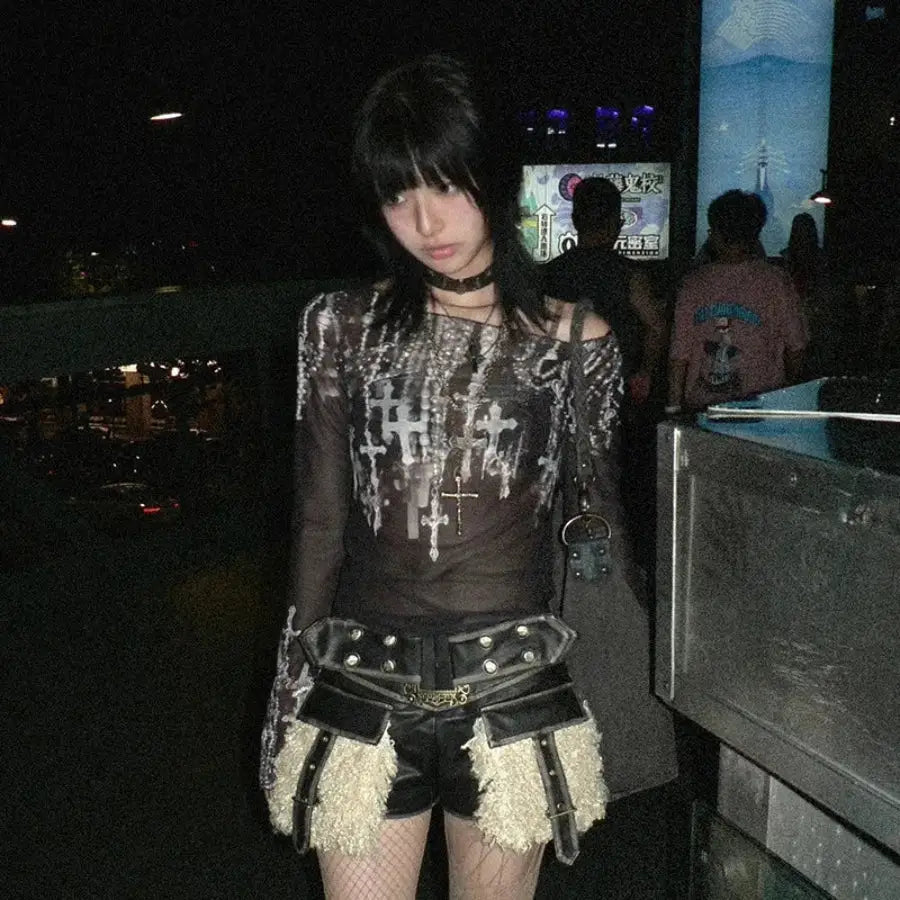 Cross Mesh Top