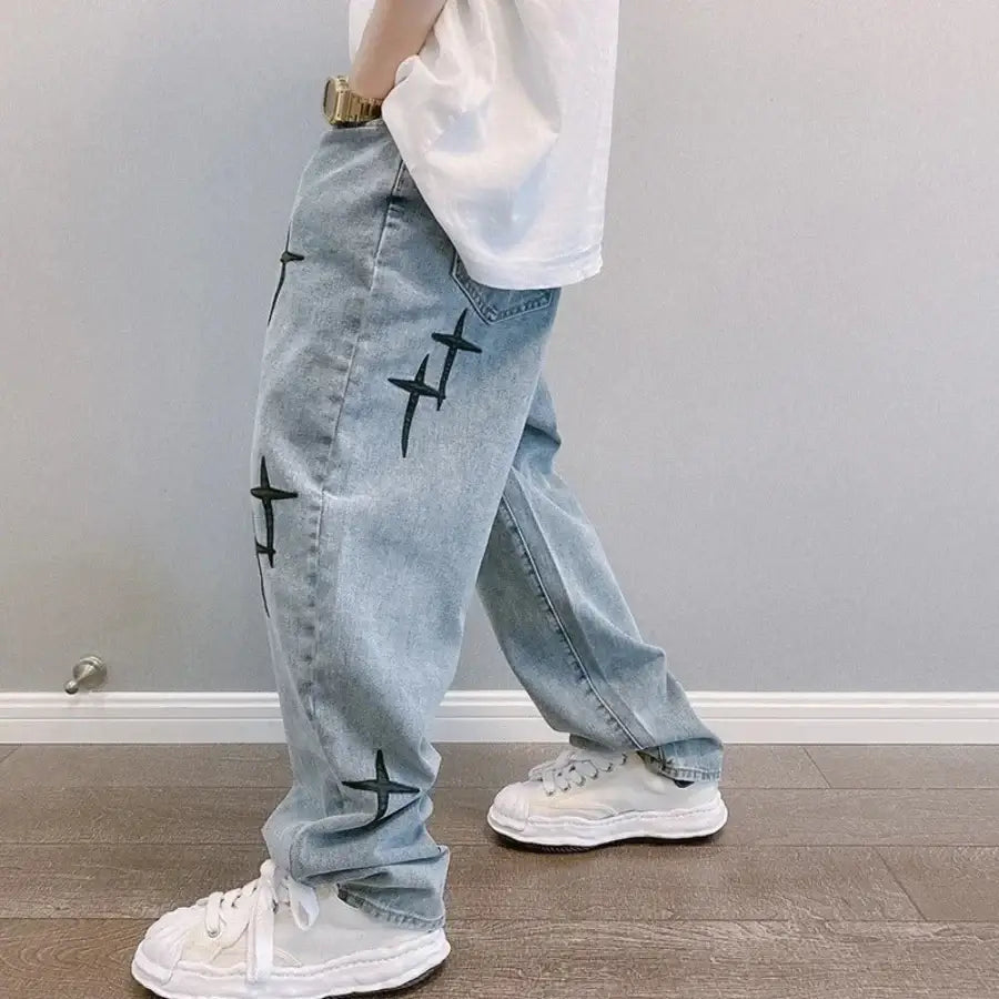 Cross Pattern Pants