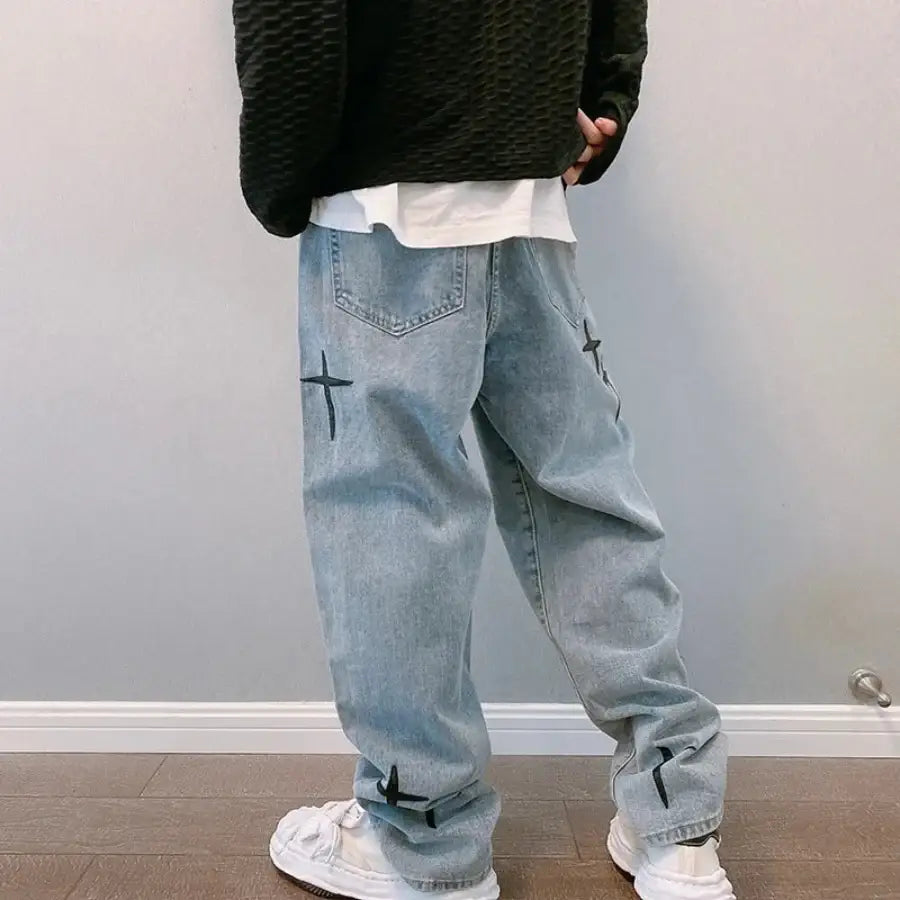 Cross Pattern Pants