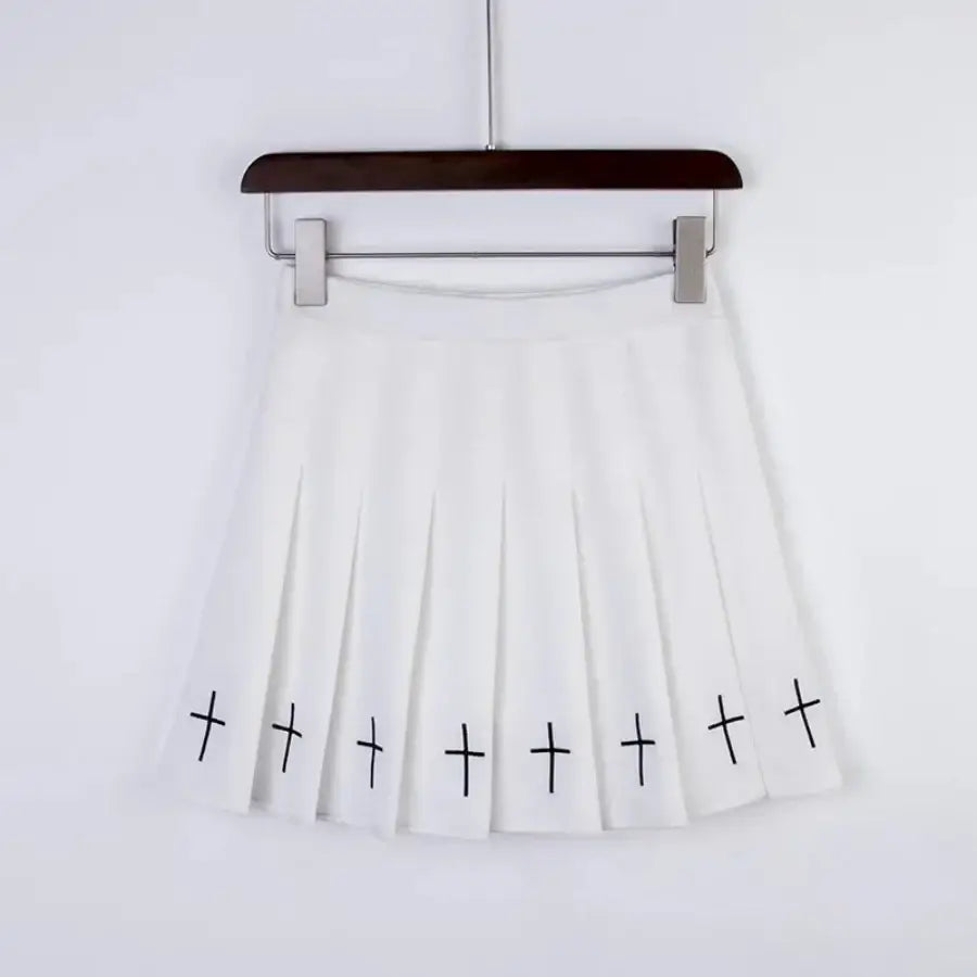 Cross Skirt - White / S