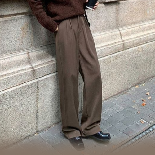 classy brown long pants