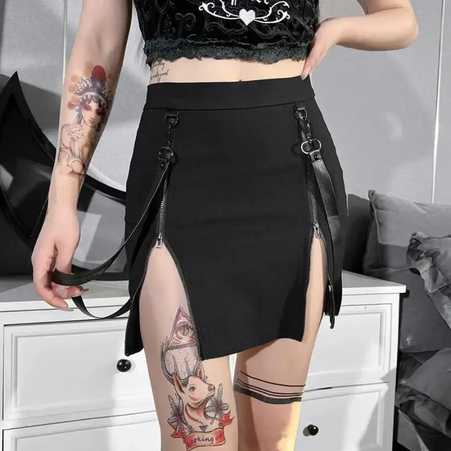 Double Zipper Skirt