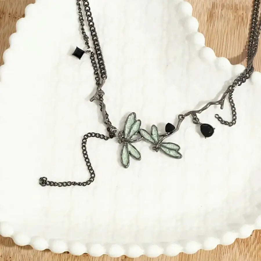 Dragonfly Necklace - Silver