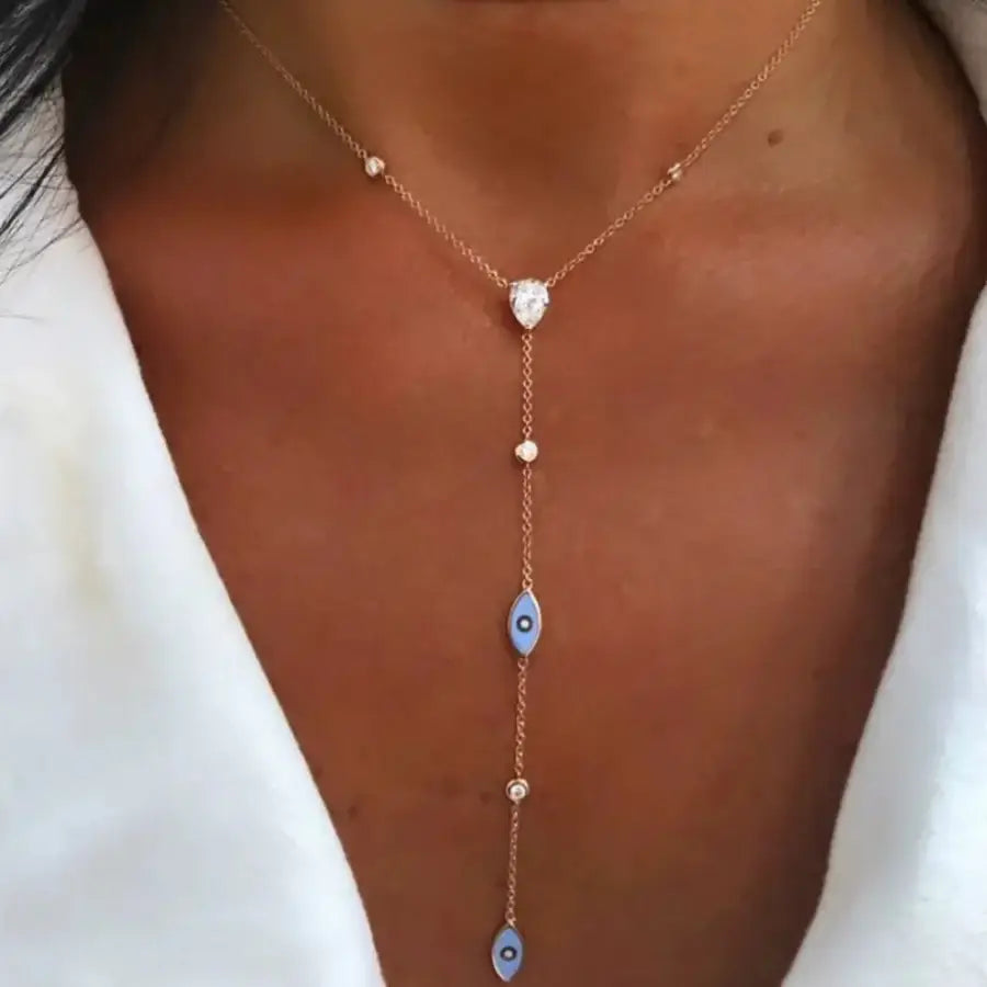 Evil Eye Necklace - Blue