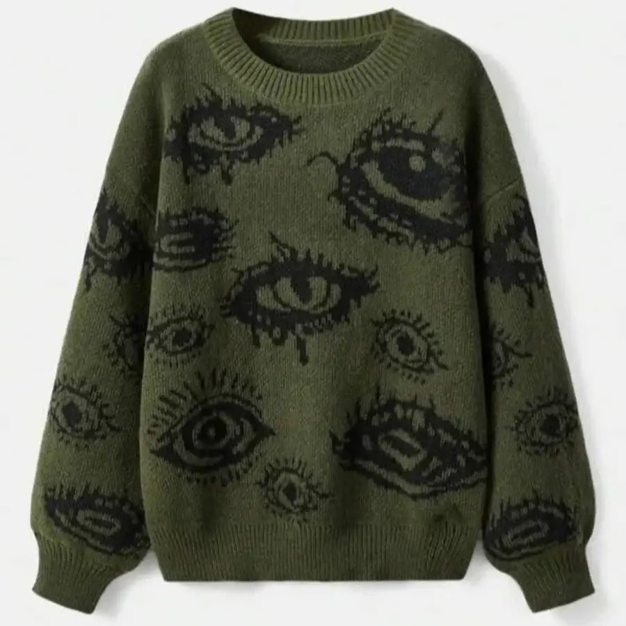 Eye Sweater - Green / M
