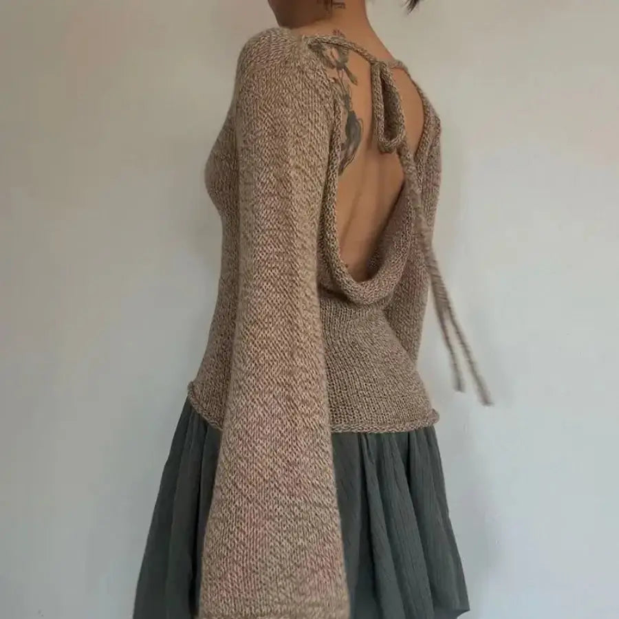 Flare Sleeve Sweater