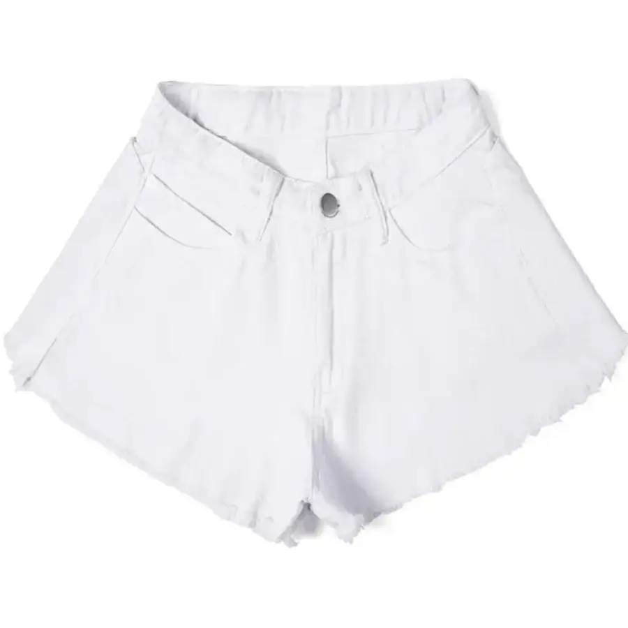 Flared Denim Shorts