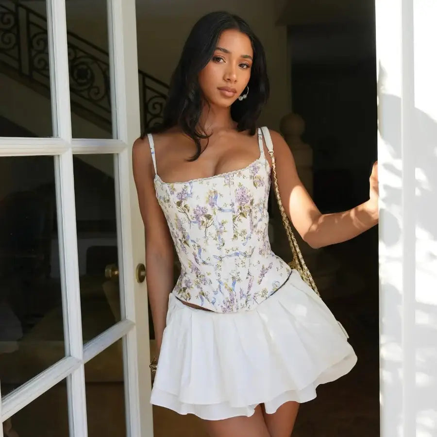 Flower Corset Top