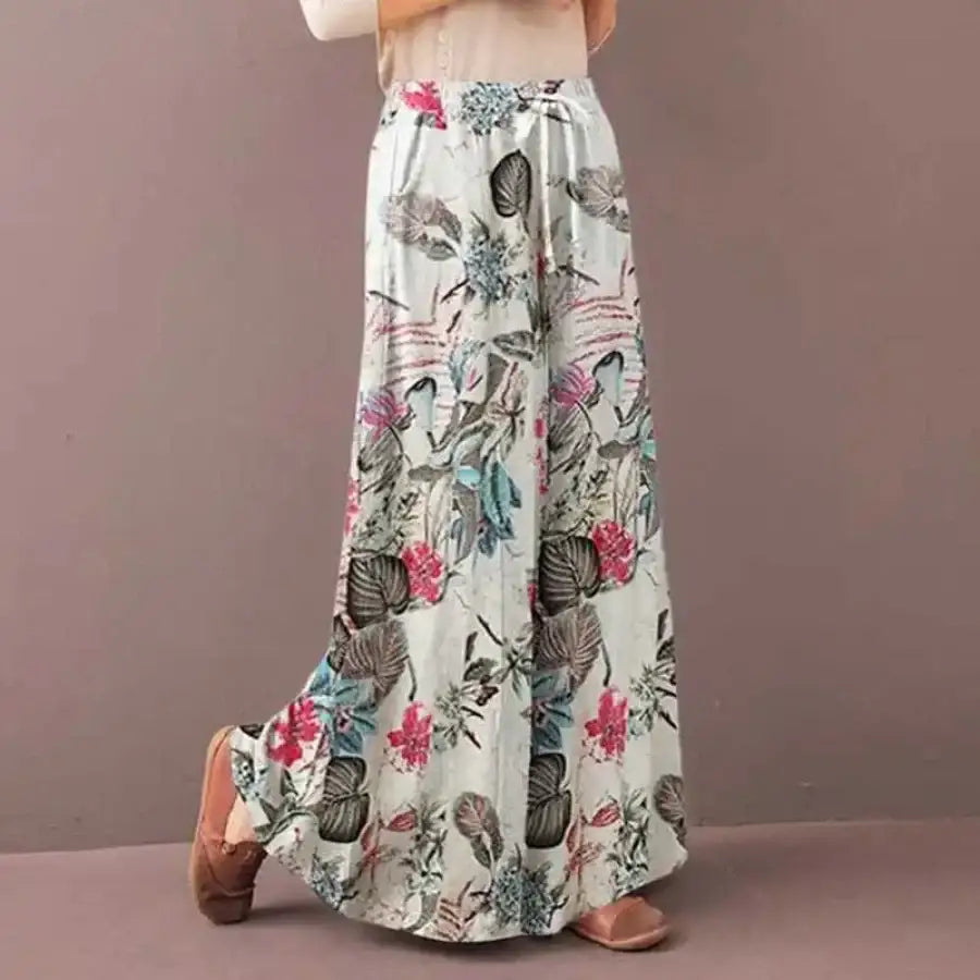 Flower Wide Leg Pants