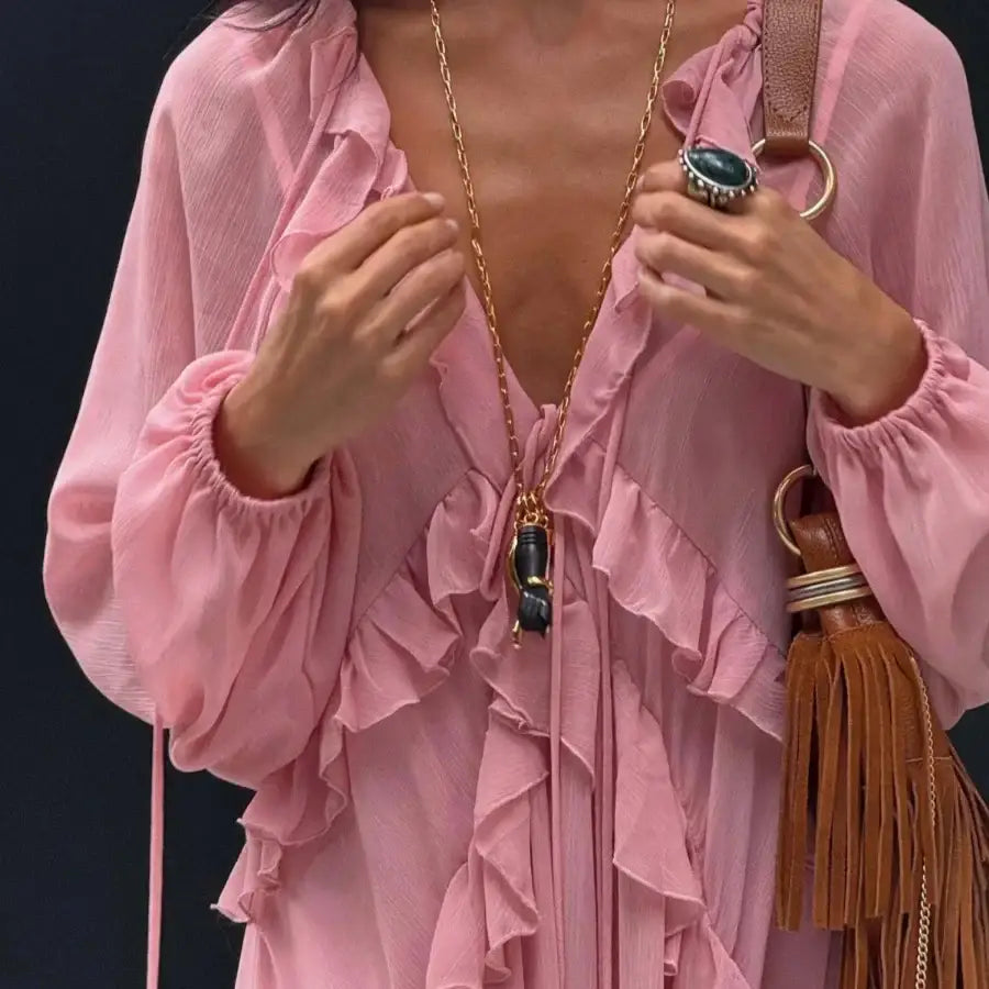 Flowy Ruffle Dress