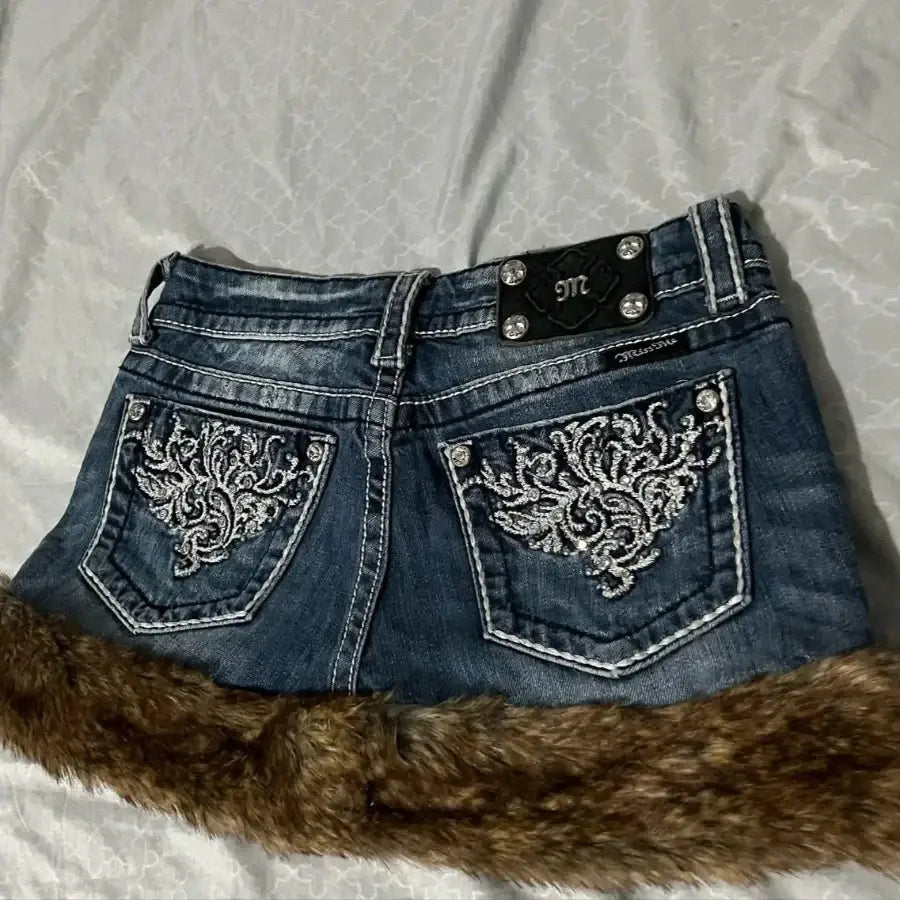 Fur Trim Skirt