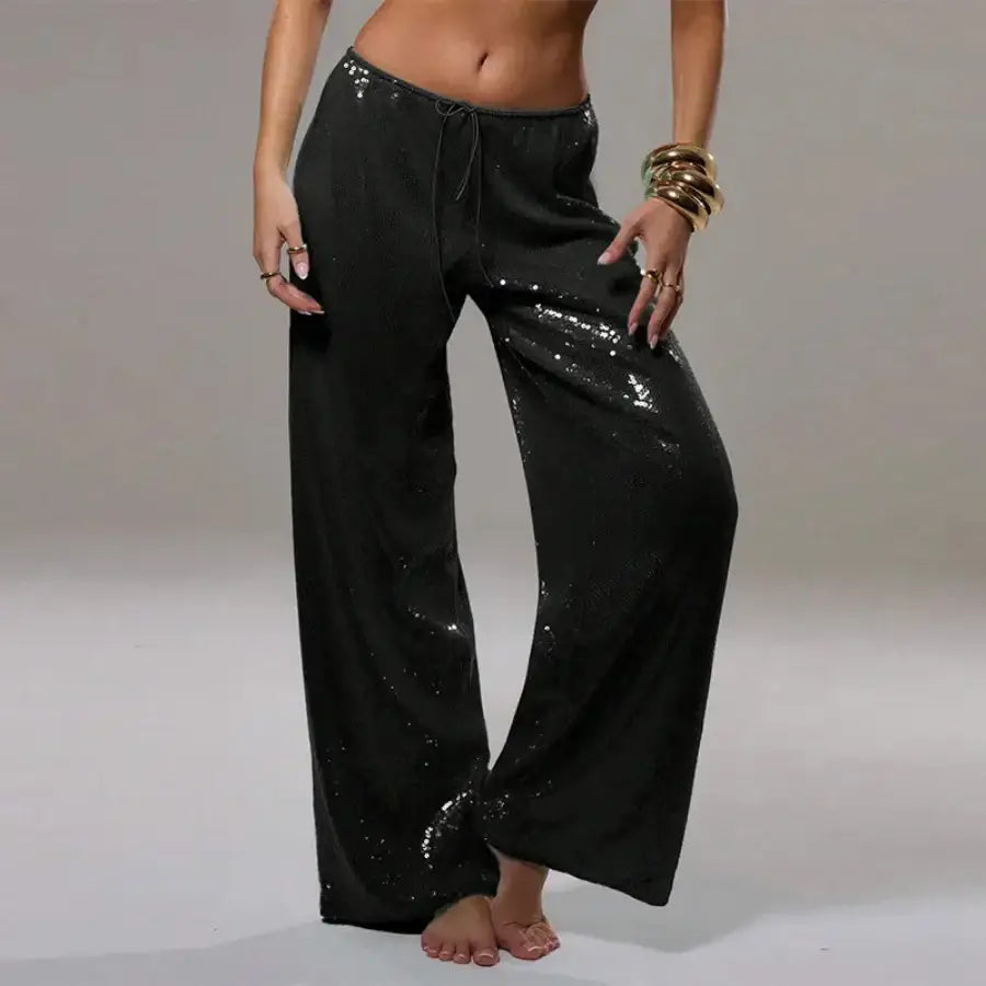 Glitter Pants - Black / S