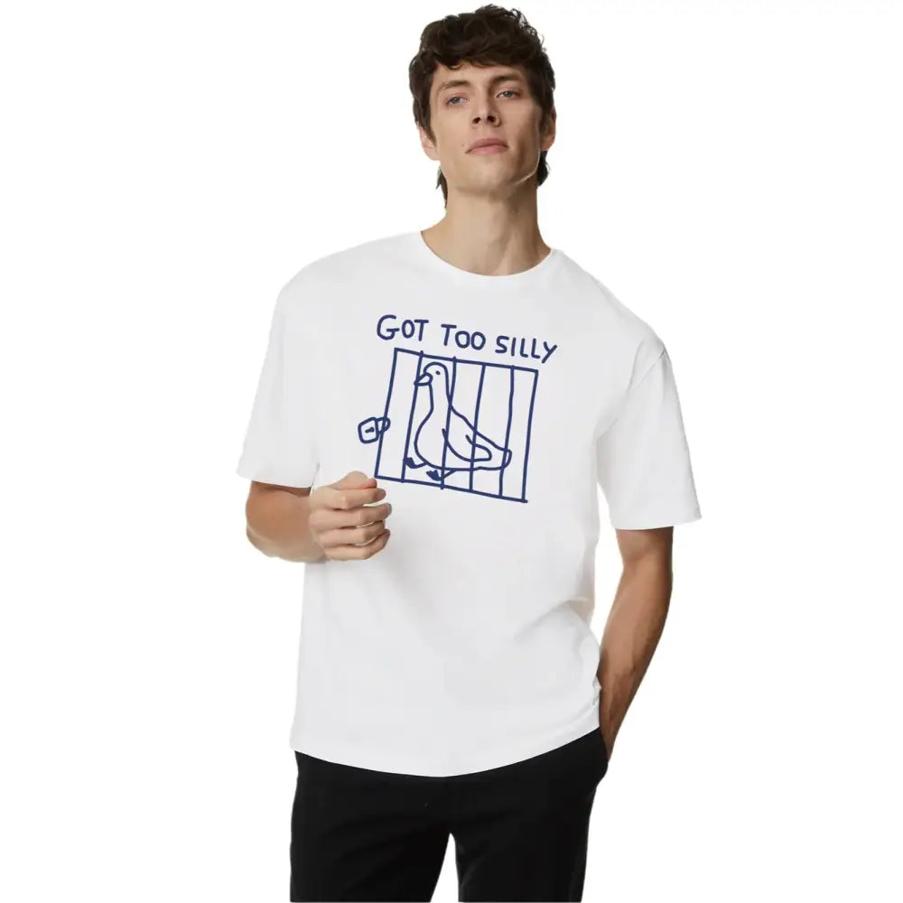 Got Too Silly Goose Shirt - White / S