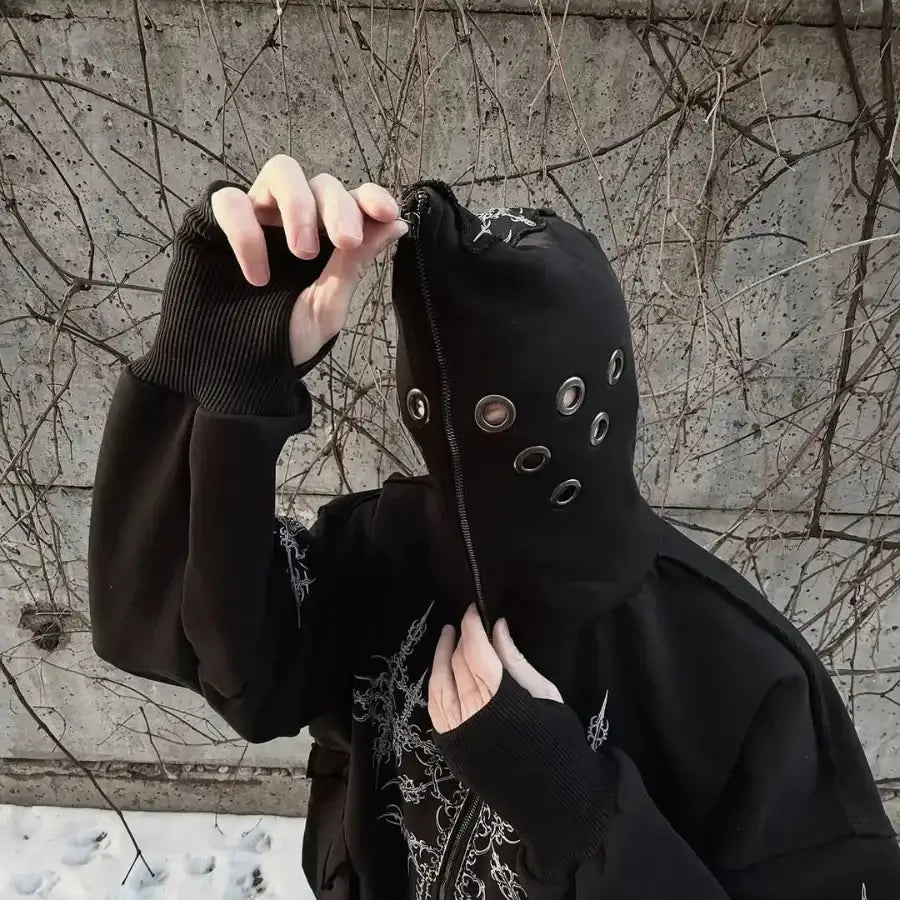 Gothic Zip Up Hoodie