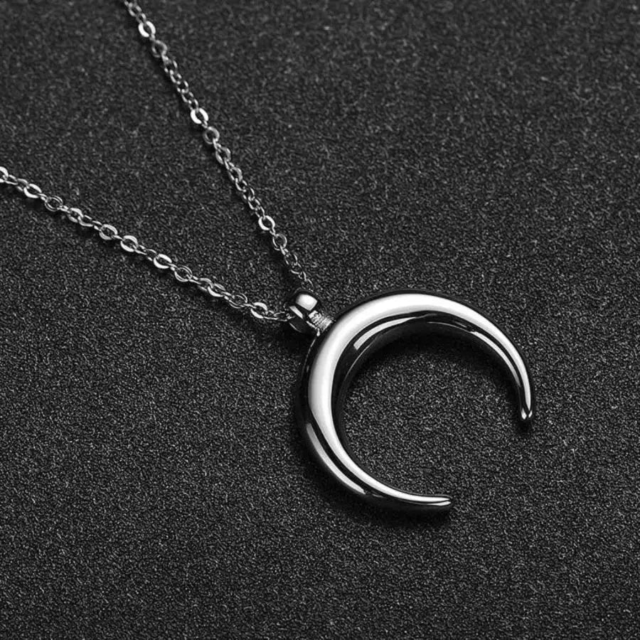 Half Moon Necklace Silver