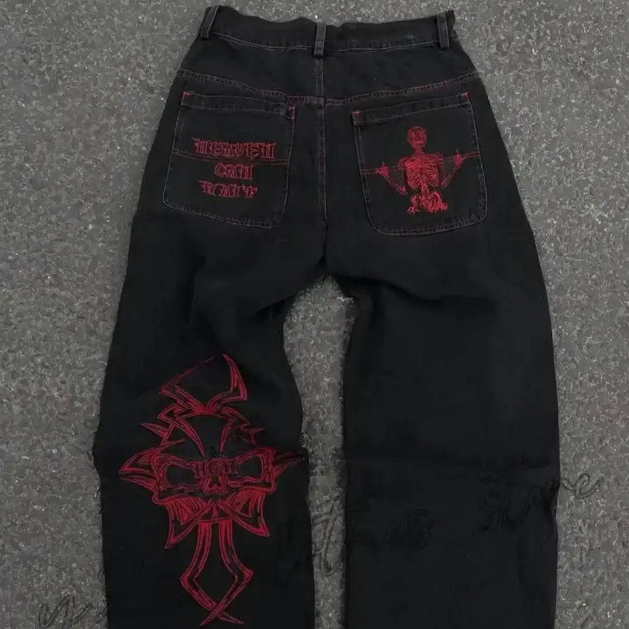 Heaven Can Wait Pants - Red / S