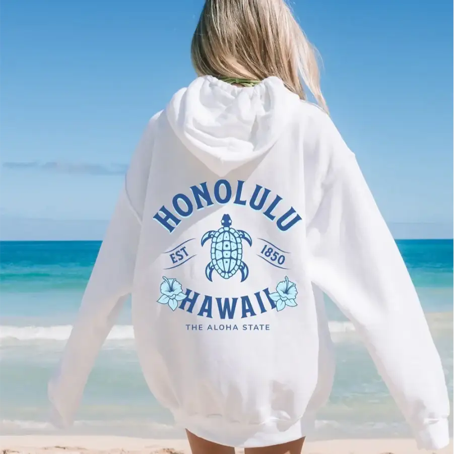 Honolulu Hoodie - White / S