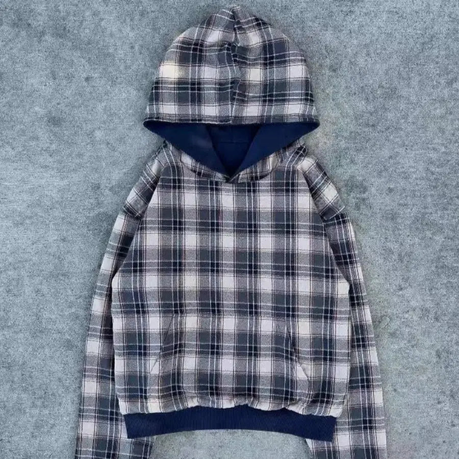 Hoodie With Plaid