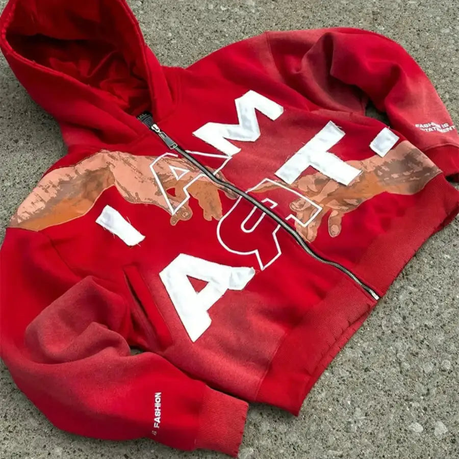 I Am Art Hoodie - Red / S