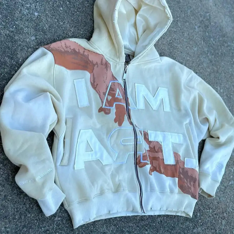 I Am Art Hoodie - White / S