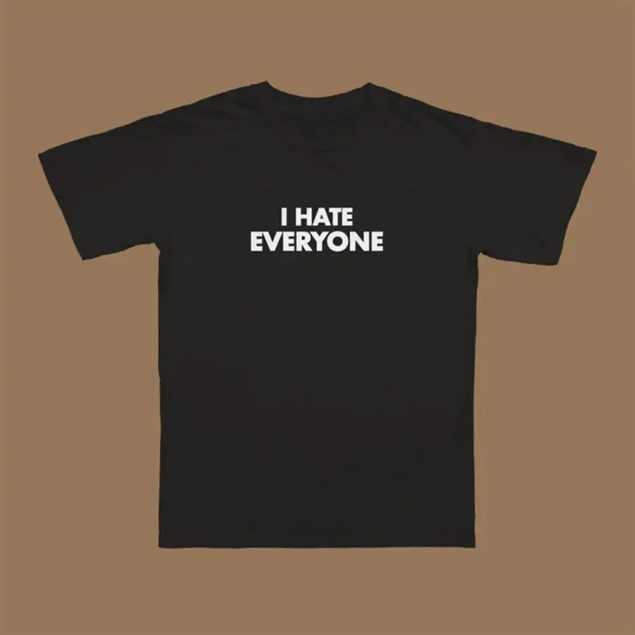 I Hate Everyone Shirt - Black / S
