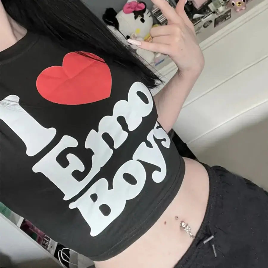 I Love Emo Boys Shirt