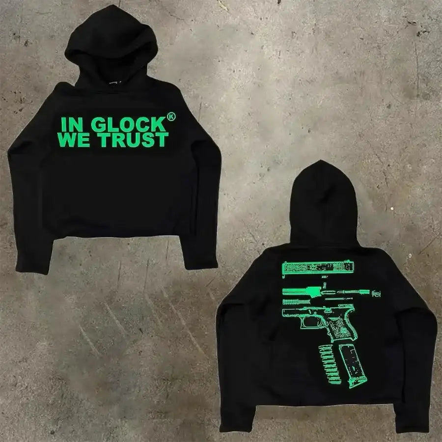 In Glock We Trust Hoodie - Green / S