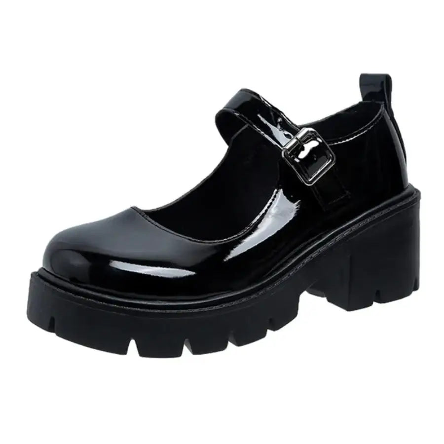 Japanese Style Pumps - Gloss black / 3.5