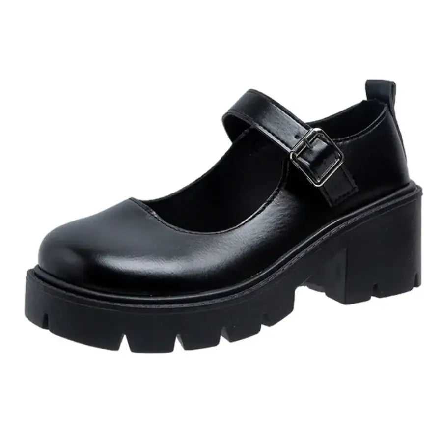 Japanese Style Pumps - Matte black / 3.5