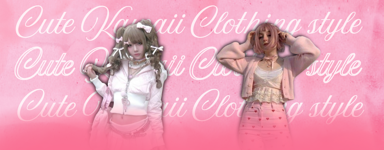 two girls wearing typical kawaii clothes