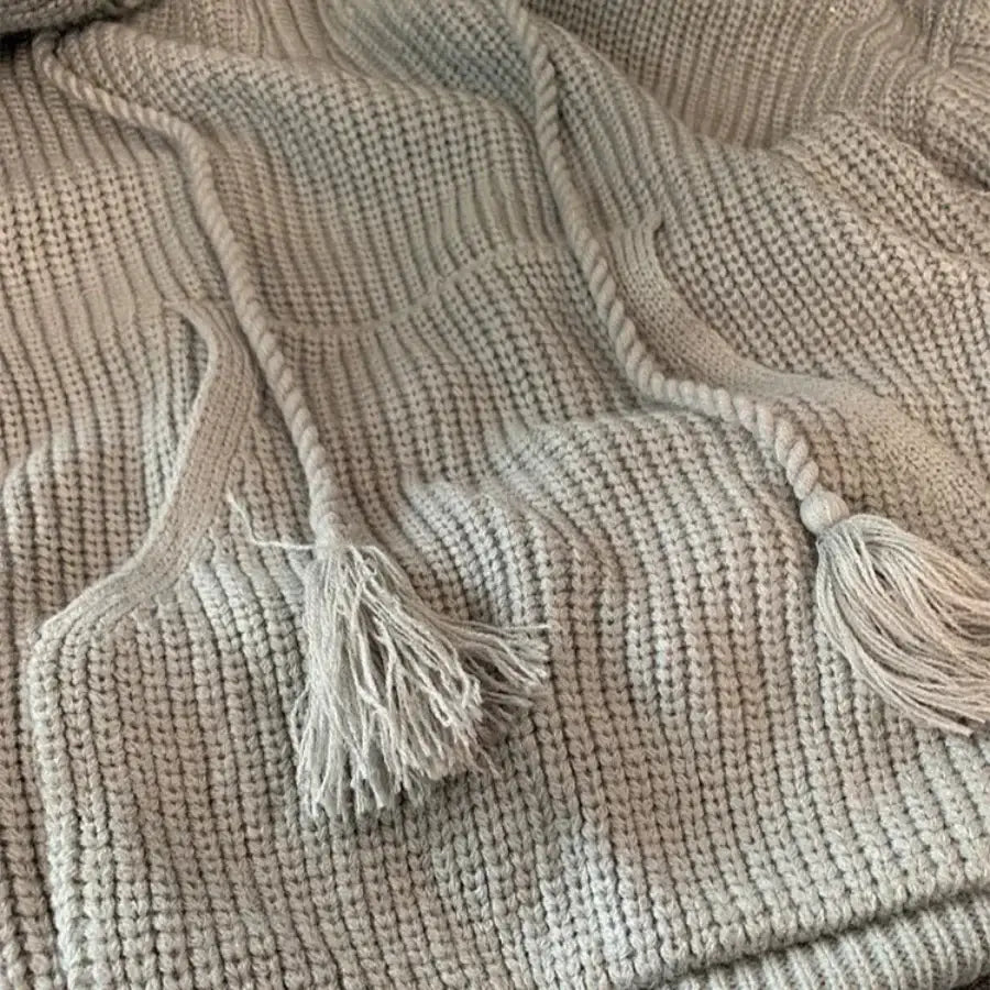 Knit Oversized Hoodie