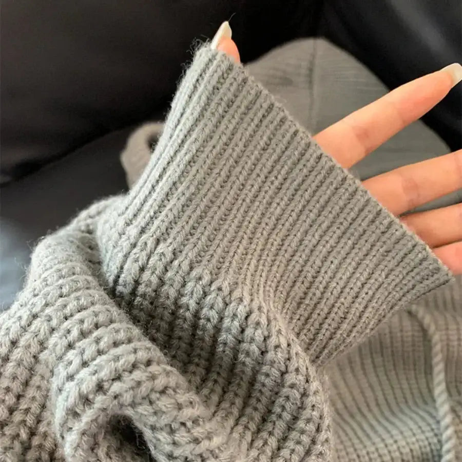 Knit Oversized Hoodie