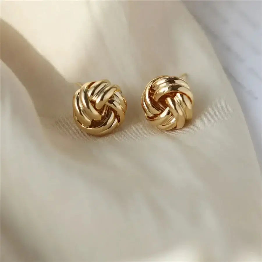 Knot Earrings - Gold