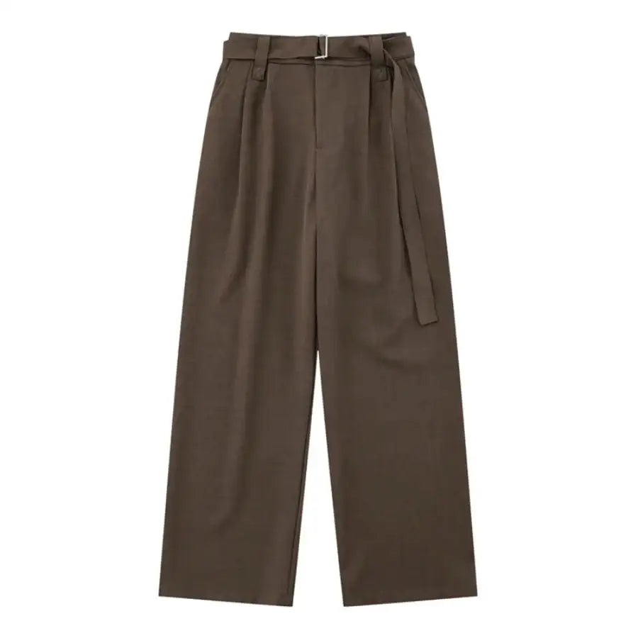Korean Oversized Pants - Brown / XS