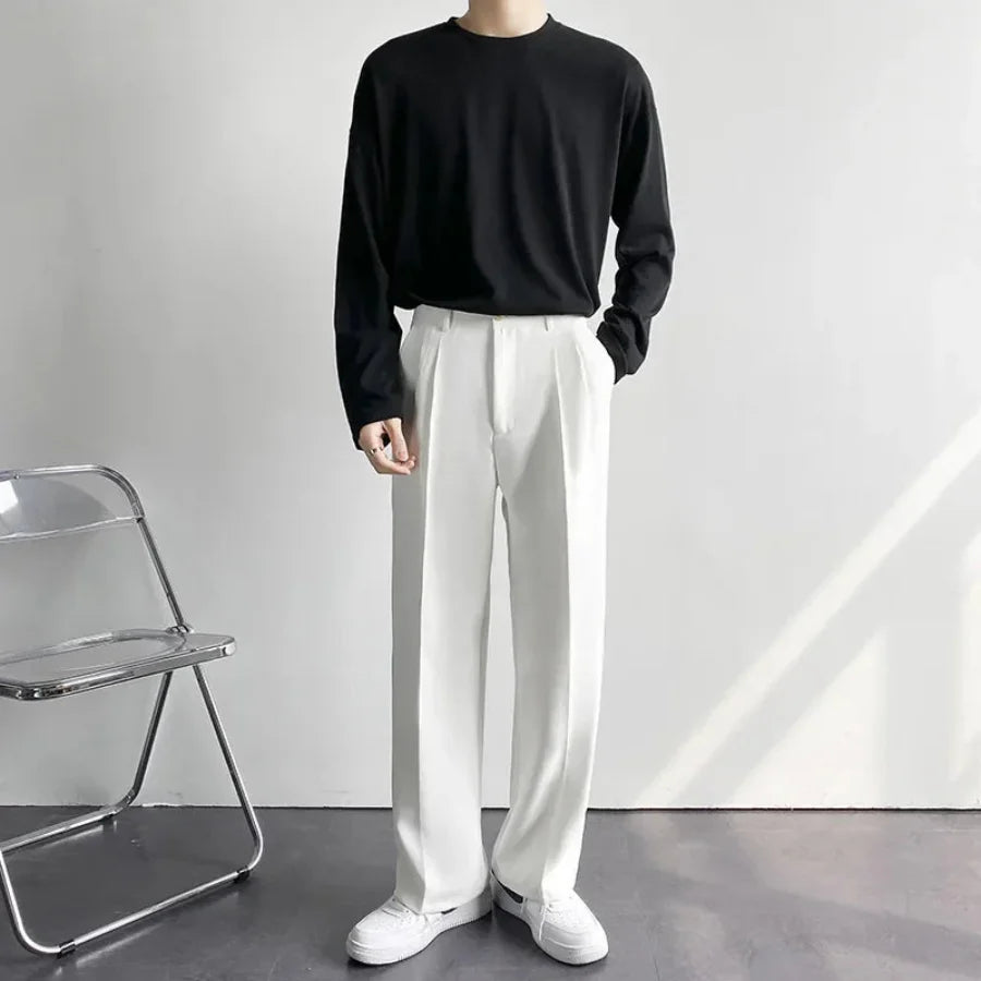 Korean Pants - White / S